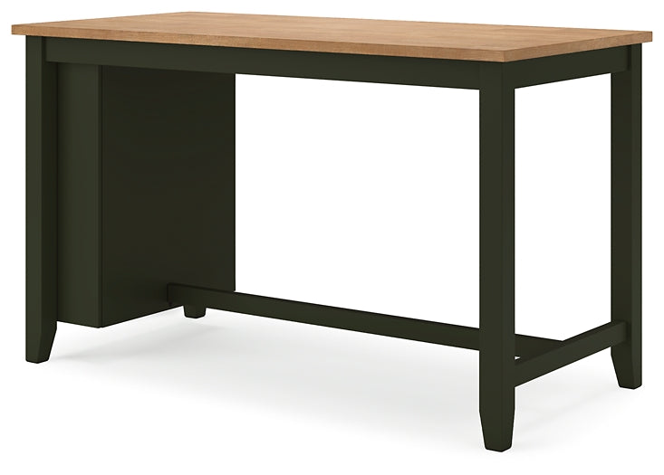 Gesthaven Counter Height Dining Table and 2 Barstools