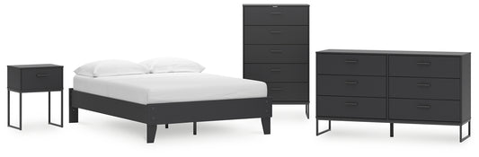 Socalle  Platform Bed With Dresser And Nightstand