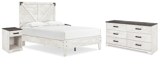 Shawburn  Platform Bed With Dresser And 2 Nightstands
