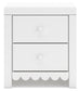 Mollviney  Panel Headboard With Mirrored Dresser, Chest And Nightstand