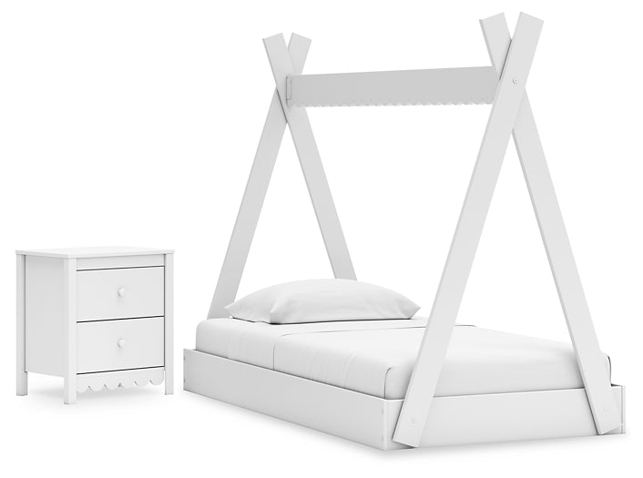 Hallityn  Tent Bed With Nightstand