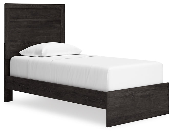 Belachime  Panel Bed With Nightstand