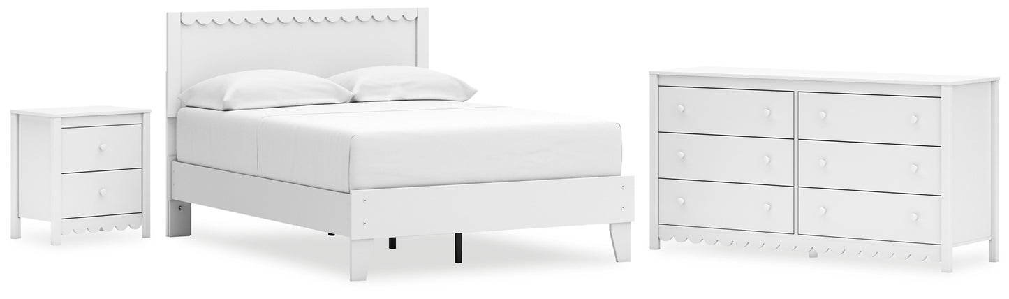 Hallityn  Panel Platform Bed With Dresser And Nightstand