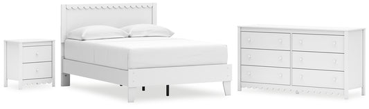 Hallityn  Panel Platform Bed With Dresser And Nightstand