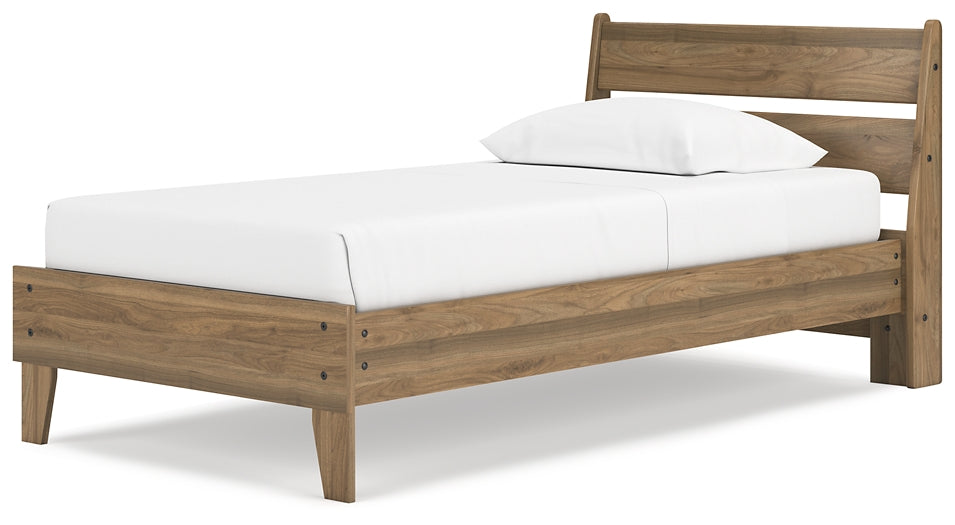 Deanlow  Platform Panel Bed With Dresser And Nightstand