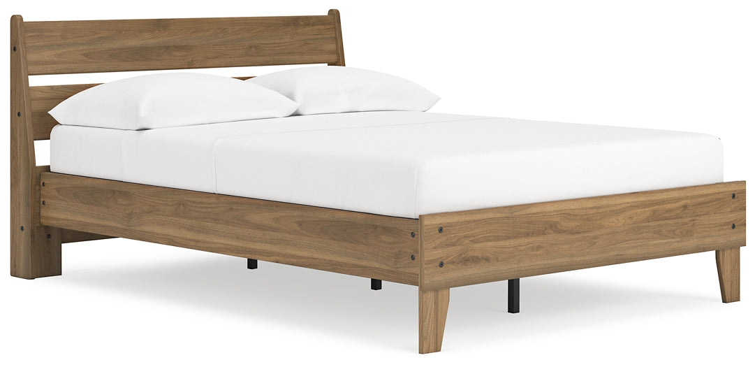 Deanlow  Platform Panel Bed With Dresser And Nightstand