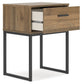 Deanlow  Platform Panel Bed With Nightstand