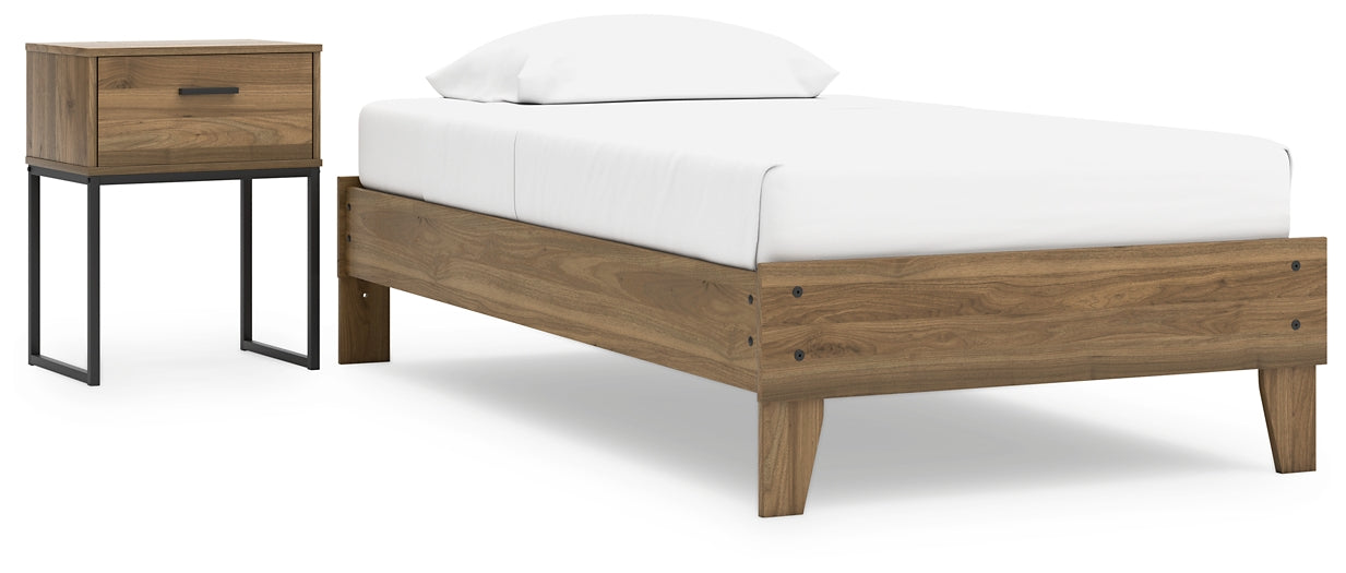 Deanlow  Platform Bed With Nightstand