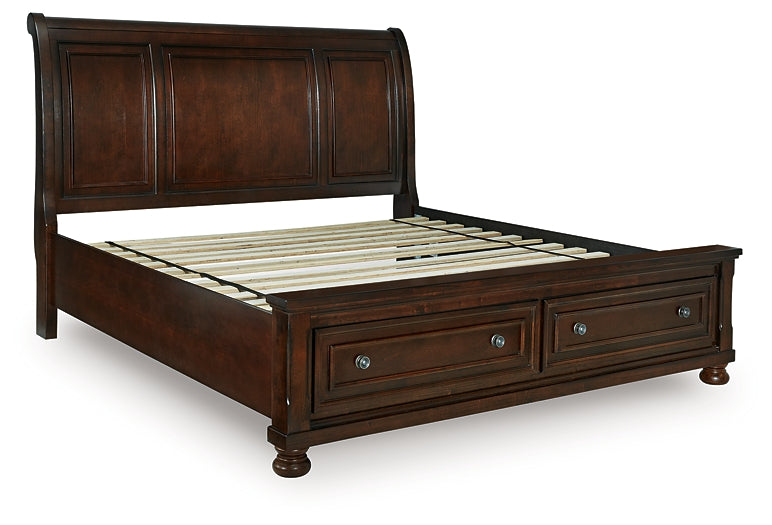 Porter California  Sleigh Storage Bed