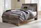 Derekson  Panel Bed With Mirrored Dresser, Chest And 2 Nightstands