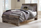 Derekson  Panel Bed With Mirrored Dresser