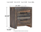 Drystan  Panel Bookcase Bed With Mirrored Dresser, Chest And Nightstand