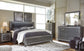 Lodanna  Panel Bed With Mirrored Dresser And 2 Nightstands