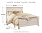 Willowton  Panel Bed With Mattress