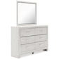 Altyra  Panel Bed With Mirrored Dresser, Chest And 2 Nightstands