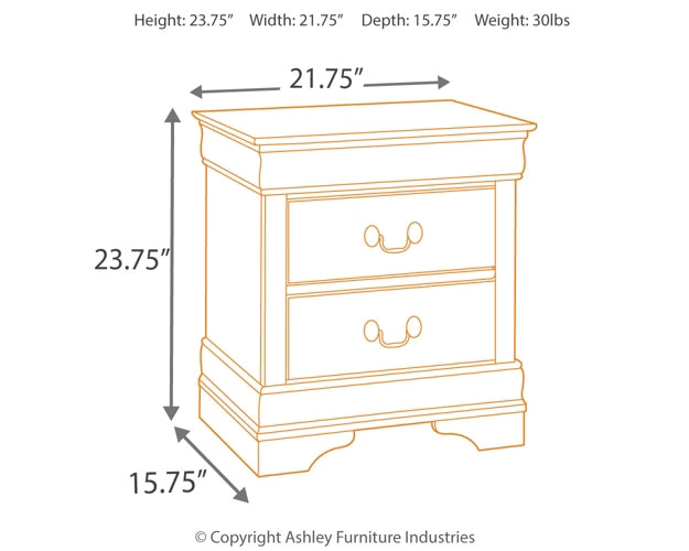 Alisdair  Sleigh Bed With 2 Nightstands