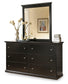 Maribel /California King Panel Headboard With Mirrored Dresser, Chest And Nightstand