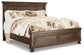 Flynnter California  Panel Bed With 2 Storage Drawers With Mirrored Dresser, Chest And Nightstand