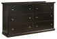Maribel  Panel Headboard With Dresser