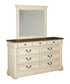 Bolanburg California  Panel Bed With Mirrored Dresser