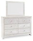 Paxberry  Panel Bed With Mirrored Dresser, Chest And Nightstand