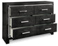 Kaydell  Upholstered Panel Storage Bed With Dresser